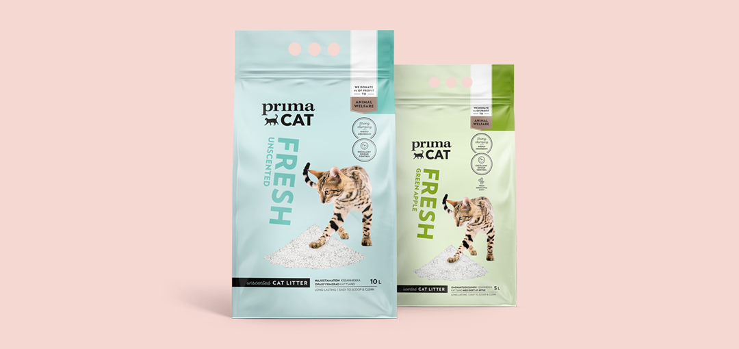 PrimaCat Fresh kattsand förpackningsbild
